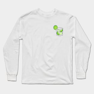 Minimalist Drinks Cocktails Capirinha Long Sleeve T-Shirt